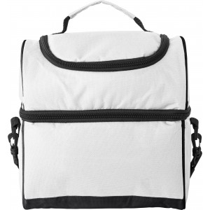 Polyester (600D) cooler bag Barney, white (Cooler bags)