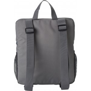 Recycled polyester cooler backpack Elliott, grey (Cooler bags)