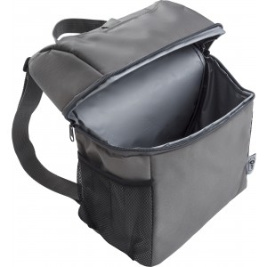 Recycled polyester cooler backpack Elliott, grey (Cooler bags)