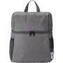 Recycled polyester cooler backpack Elliott, grey