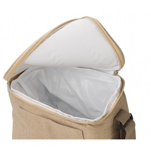 RPET polyester (600D) coolerbag Sage, khaki (Cooler bags)