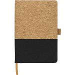 Cork and cotton notebook Trevor, black (967381-01)