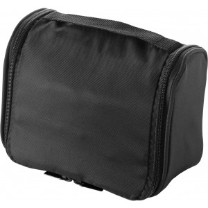 Polyester (600D) toiletry bag Nolle, black (Cosmetic bags)