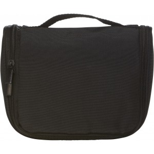 Polyester (600D) toiletry bag Nolle, black (Cosmetic bags)