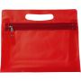 PVC Frosted toilet bag, red