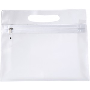 PVC toilet bag Clyde, neutral (Cosmetic bags)