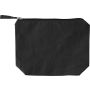 Recycled cotton cosmetic bag (180 gsm) Cressida, Black