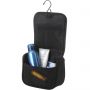 Suite compact toiletry bag with hook, solid black