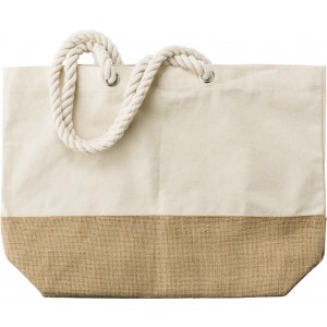 Cotton (280 g/m2) shopping bag Diego, khaki (Shopping bags)