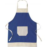 Cotton apron, blue (6198-05)