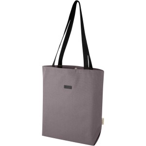 Joey GRS recycled canvas versatile tote bag 14L, Grey (cotton bag)