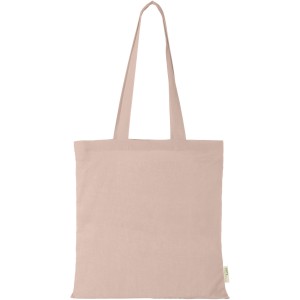 Orissa 100 g/m2 GOTS organic cotton tote bag 7L, Rose gold (cotton bag)