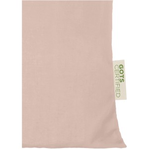 Orissa 140 g/m2 GOTS organic cotton tote bag 7L, Rose gold (cotton bag)