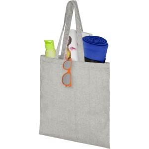 Pheebs 150 g/m2 recycled tote bag 7L, Heather grey, Natural (cotton bag)