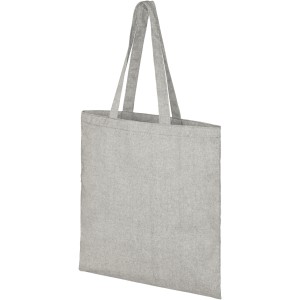 Pheebs 150 g/m2 recycled tote bag 7L, Heather grey, Natural (cotton bag)