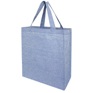 Pheebs 150 g/m2 recycled tote bag, Heather blue (cotton bag)