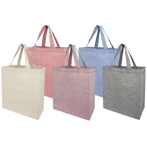 Pheebs 150 g/m2 recycled tote bag, Heather natural (cotton bag)