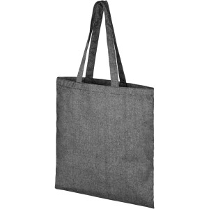 Pheebs 210 g/m2 recycled tote bag, Heather black (cotton bag)