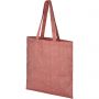 Pheebs 210 g/m2 recycled tote bag, Heather red