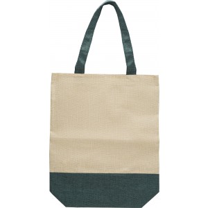 Polyester shopping bag Helena, green (cotton bag)