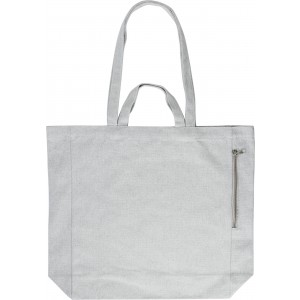 Recycled cotton shopping bag Bennett, grey (cotton bag)