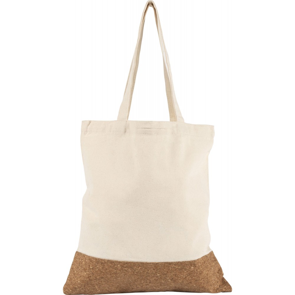 Printed Cotton shopper, khaki bags)