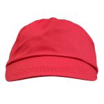 Cotton twill cap Lisa, red (9128-08)