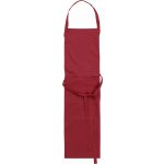 Cotton with polyester apron, burgundy (7635-10)