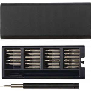 ABS and metal screwdriver set Arthur, black
