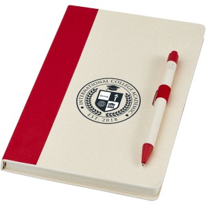 Dairy Dream A5 size reference notebook and ballpoint pen set, Red (Notebooks)