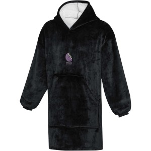 Denali GRS hoodie blanket, Solid black (Pullovers)