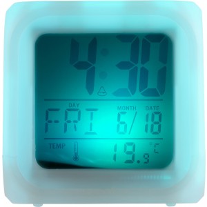 HIPS alarm clock Leona, white (Clocks and watches)