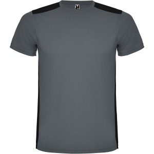 Detroit short sleeve unisex sports t-shirt, Ebony, Solid black