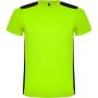 Detroit short sleeve kids sports t-shirt, Lime, Solid black