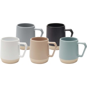 Dolce 300 ml ceramic mug with matt finish, Grey (Mugs)