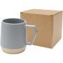 Dolce 300 ml ceramic mug with matt finish, Grey