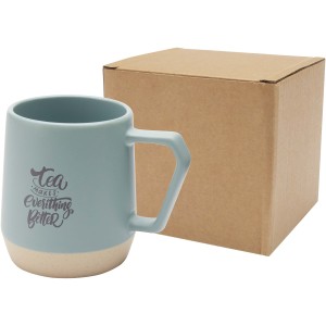 Dolce 300 ml ceramic mug with matt finish, Reef blue (Mugs)