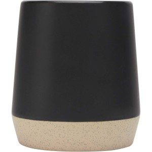 Dolce 300 ml ceramic mug with matt finish, Solid black (Mugs)