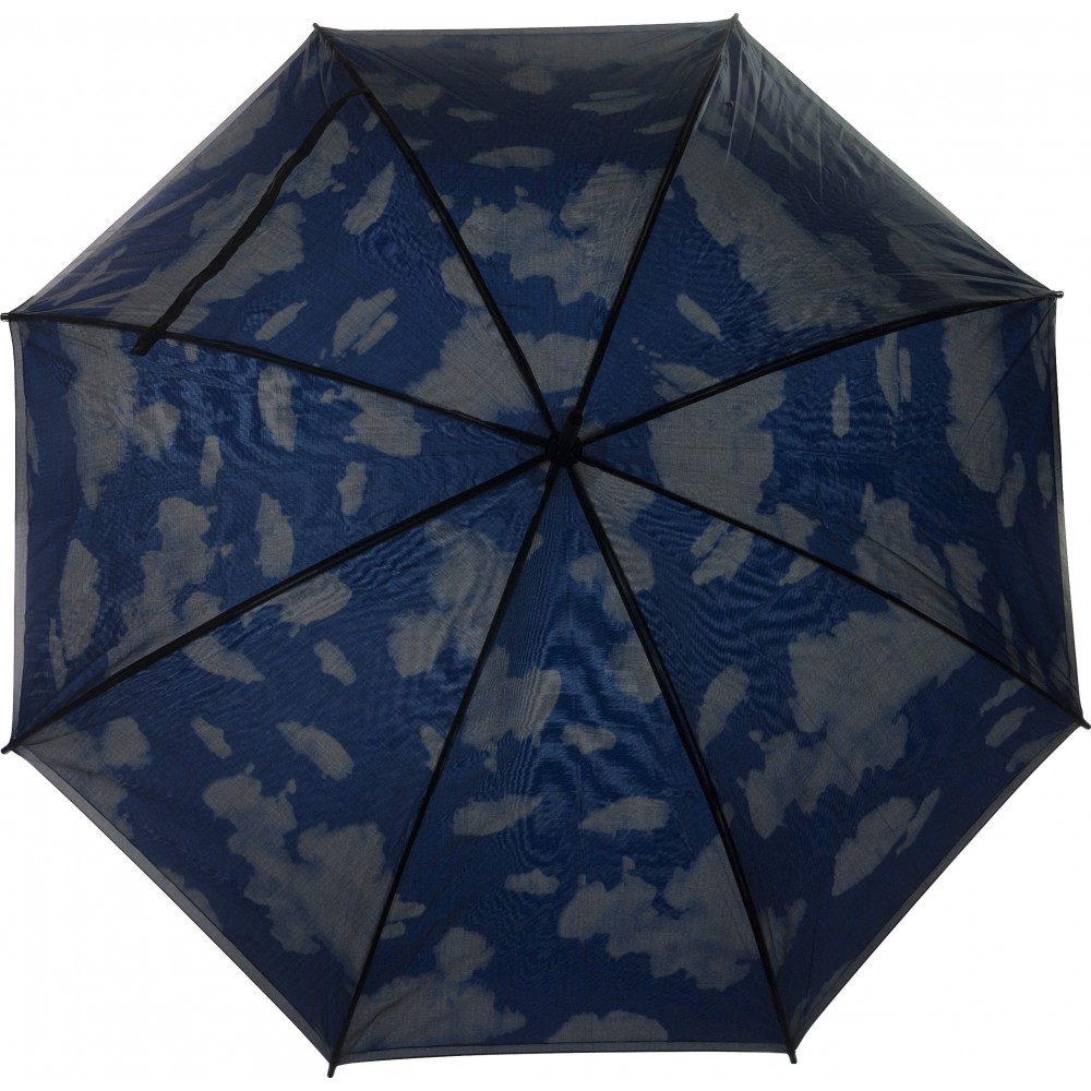 Printed Double canopy umbrella, light blue (Umbrellas)