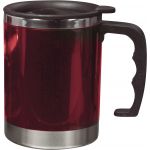 Double walled, vacuum mug (400ml), red (4658-08)