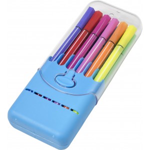 12 water-based felt tip pens Evan, light blue (Drawing set)