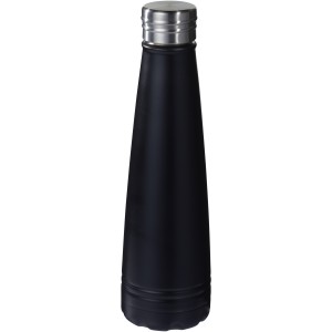 Duke 500 ml copper vacuum insulated sport bottle, solid black (Thermos)