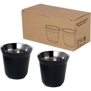 Duo 80 ml RCS certified stainless steel espresso cup set, So (Glasses)