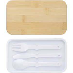PP double layer lunch box Maxton, white