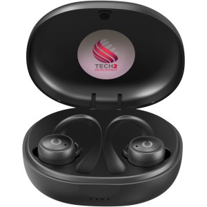 Prixton TWS160S sport Bluetooth(r) 5.0 earbuds, Solid black (Earphones, headphones)