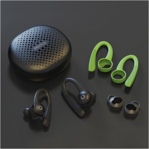 Prixton TWS160S sport Bluetooth(r) 5.0 earbuds, Solid black (Earphones, headphones)