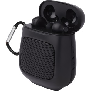 Remix auto pair True Wireless earbuds and speaker, Solid black (Earphones, headphones)