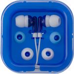 Earphones with two spare sets of buds, blue (2289-05)
