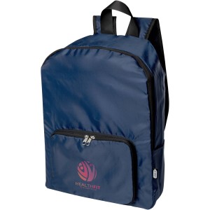 EcoFold RPET foldable backpack 15L, Navy (Backpacks)