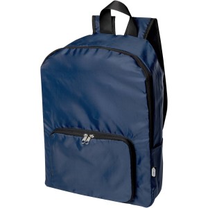 EcoFold RPET foldable backpack 15L, Navy (Backpacks)